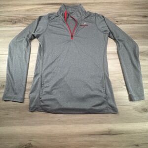 Champion Georgia Bulldogs Quarter Zip Pullover Gray Athleisure Women's M